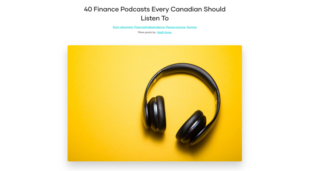 40 Finance Podcasts Every Canadian Should Listen To